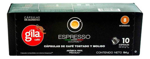 Cápsulas Café Gila Espresso 54g Kosher