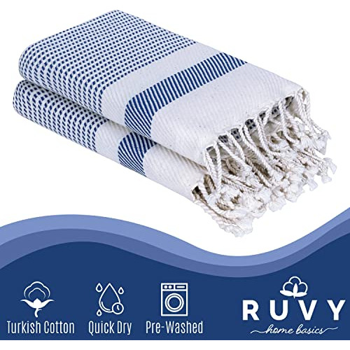 Home Basics Toallas De Mano Turcas Baño Juego De 2 | 1...