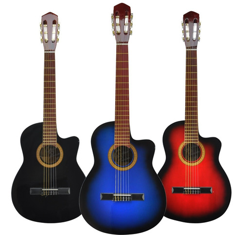 Imagen 9 de 10 de Guitarra Criolla Con Corte Superior + Funda + Pua + Garantia
