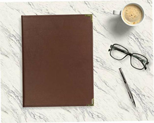 Portfólio de trabalho da coleção Samsill Classic com cor bordô