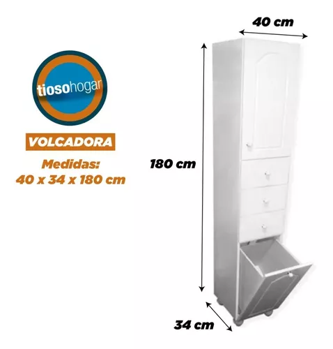 Mueble organizador con cajones para baño laque