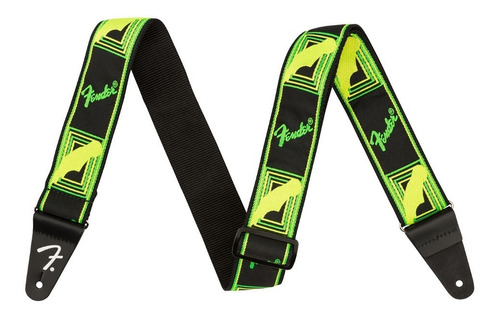 Tahali Strap Fender Neon Monogrammed Verde/amarillo