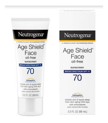 Imagen 1 de 1 de Protector Solar Age Shield Face Spf 70 Oil Free Neutrogena