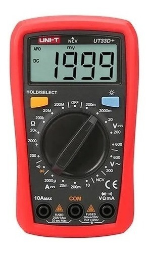 Multimetro Digital Tester Continuidad Buzzer Uni-t Ut33d+