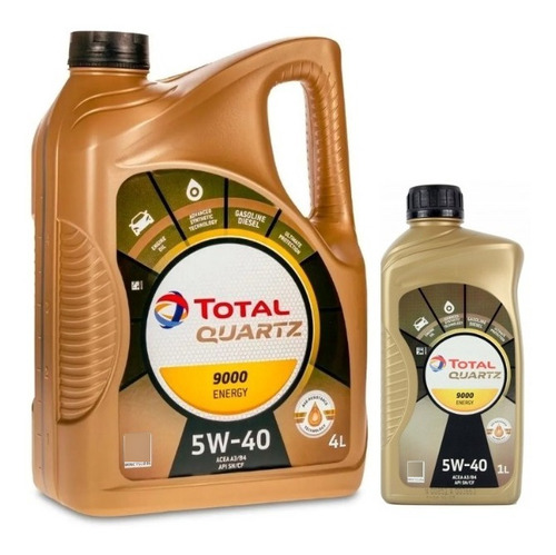 Aceite Total Quartz 9000 5w40 X 5 Litros 100 % Sintético