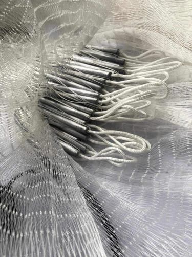 Tarrafa Pesca Isca Piabeira Rio Mar Profissional 20mt Cc Branco