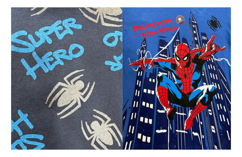 Pijama Spider-man Para Niño 2 Piezas Con Playera Y Pantalón