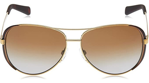 Gafas De Sol Michael Kors Mujer Aviador Dorado Con Negro