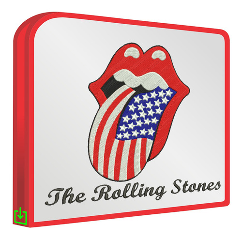 Rollng Stones Usa Set De 1 Matrices Bordadoras Bordar Ropa