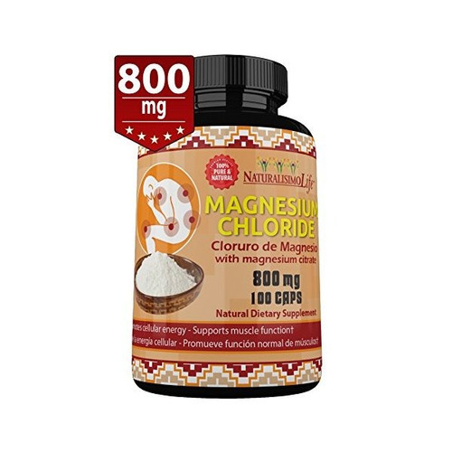 Cloruro De Magnesio Cloruro De Magnesio 800 Mg 100 Cápsulas 