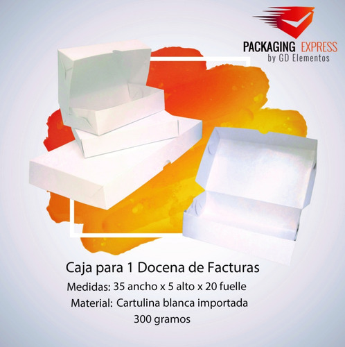 Cajas Para Facturas Una Docena Delivery Pack X 100 Unidades