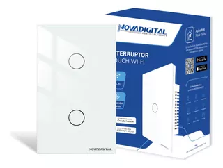 Interruptor Inteligente Touch Wi Fi 2 Teclas Novadigital New