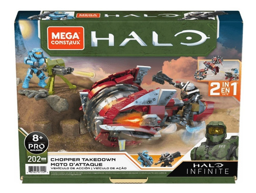 Chopper Takedown Moto De Ataque Halo Mega Construx 5744