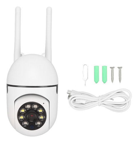 Cámara De Seguridad Wifi, 1080p, Visión De 360°, Visualizaci
