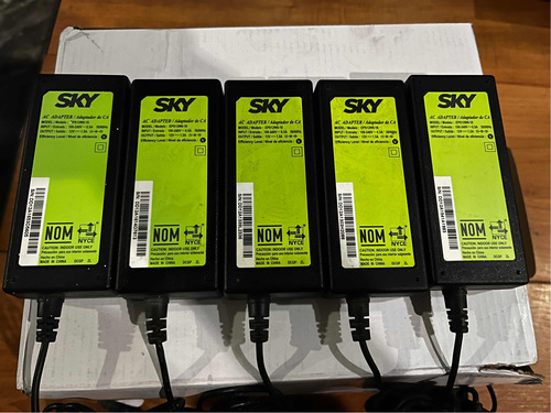 10 Eliminadores Sky Original 12v 1.5a Sin Cable