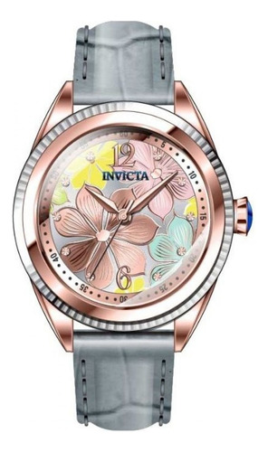 Reloj Para Mujer Invicta Wildflower 37092 Gris