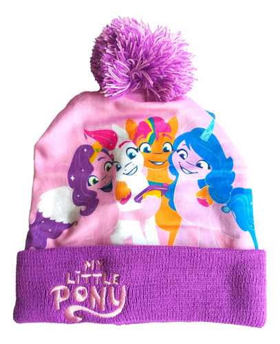 Gorro My Little Pony Niñas Teens Pompon Original