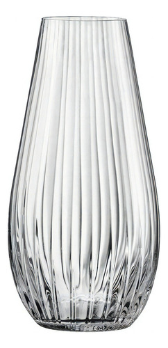Vaso Decorativo De Cristal 30,5 Cm Linha Waterfall Bohemia