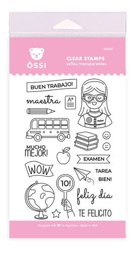 Set 21 Sellos Maestra Español Ossi