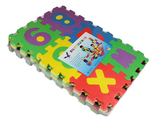 Floor Mat, 36 Unidades, Rompecabezas Con Números Del Alfab Y