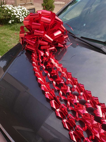 Hermosos Moños Metálicos Gigantes Para Autos, Regalos, Etc.