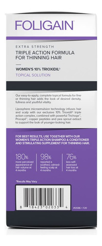 Fórmula Capilar Foligain Triple Action Complete 60 Ml Para M