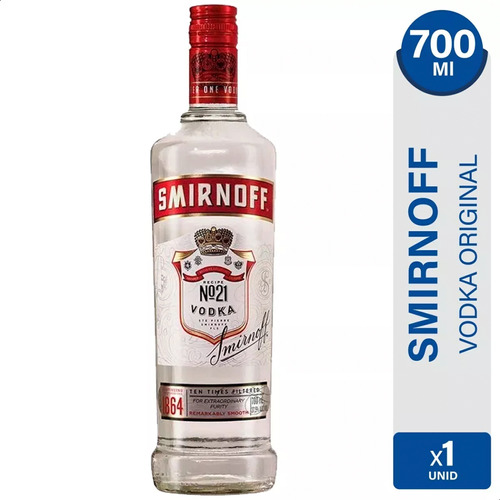 Vodka Smirnoff 700ml Original Premium Clasico - 01mercado