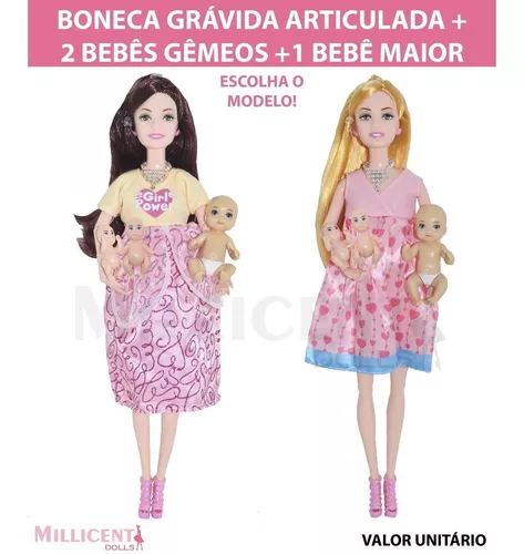 O bebê da Barbie está para chegar! Boneca Barbie grávida vai para o  hospital! Vídeos para meninas 