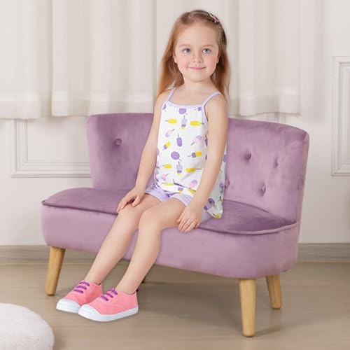 Sofá Infantil Yoonnie De 2 Lugares Com Tecido