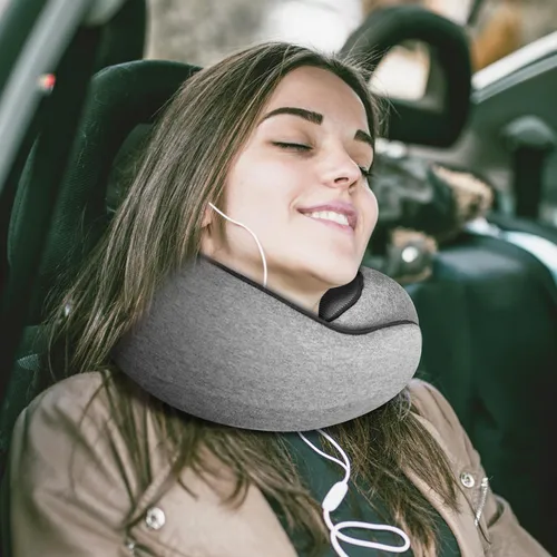 Almohada De Viaje Viscoelástica Soporte 360 Grados Viajero