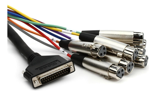 Hosa Dtf-805 8 Canales Db25 A Xlr Serpiente Femenina-165