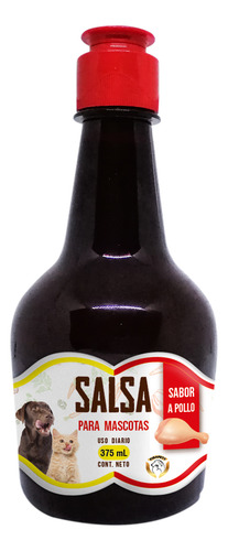 Premio Sazonador Salsa Nutricional Sabor Pollo Mascota 375ml