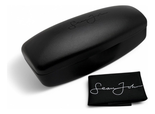 Lentes De Sol Sean John Sjs2008 - Estilo Clásico Y Moderno Ocean Negro Negro Negro