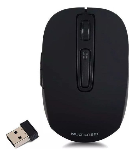 Mouse Sem Fio Usb Recarregável 1600dpi Mo277 Multilaser