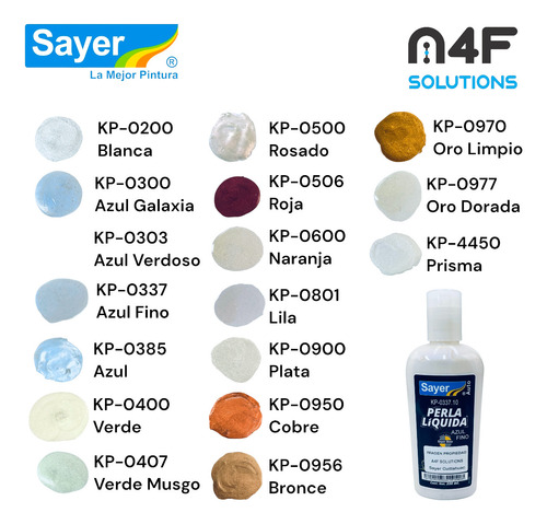 Perla Líquida Sayer Automotiva Kp-0337 Azul Fino Aperlado