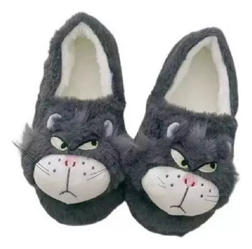 Zapatillas De Casa De Felpa Cálidas Y Modernas Para Mujer