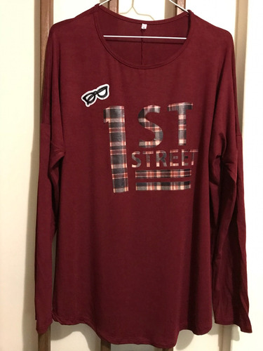 Remeron Bordeaux Con Inscripción