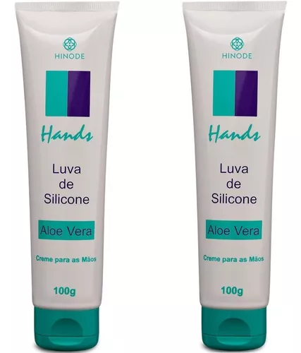 Creme Para Mãos Luva De Silicone 100g Hinode Kit C/ 2 Und