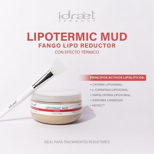 Lipotermic Mud Fango Reductor Modelador Corporal Idraet 250g