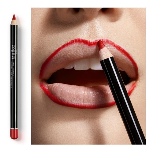 Delineador Lápiz Labios Rojo Manhattan Ésika 