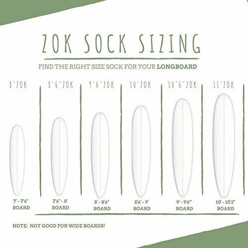 Imagen 3 de 3 de Fundas Zok Tabla De Surf O Longboard Con Cremallera Ligera B