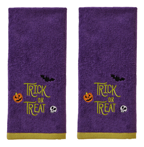 Toalla Mano Trick Or Treat Color Morado 2