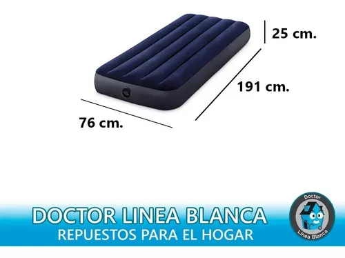 Colchon Inflable 1 Plaza Intex Dura Beam Standard 76x191x25