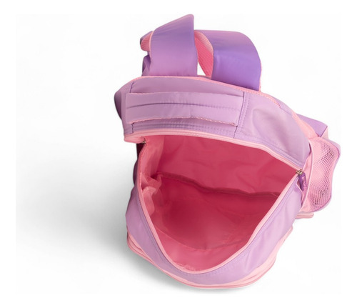 Mochila Escolar Fun World 17 Rainbow Fw Color Lila Diseño De La Tela Lisa