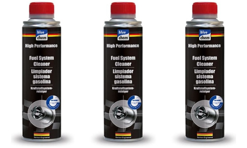 3 Pz Limpiador Sistema Gasolina 300 Ml Tanque/bolla Bluechem