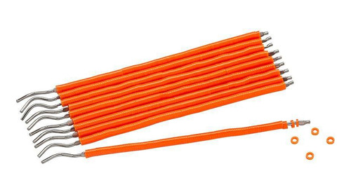 Kit Elástico Borrachinha Para Aparelho - Laranja Cristal