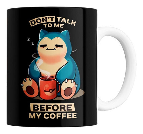 Taza De Cerámica - Pokemon (snorlax Coffee)