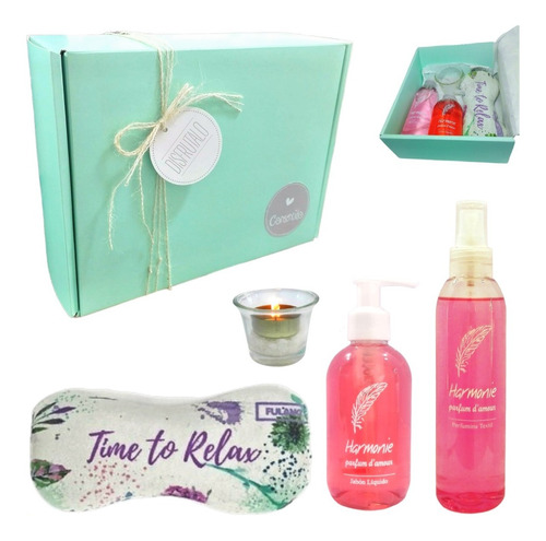 Relax Caja Regalo Mujer Box Spa Zen Rosas Kit Aroma Set N47