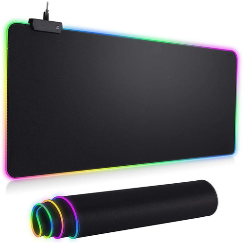 Mouse Pad Rgb Luces Gamer 80x30cm Gamming Pc
