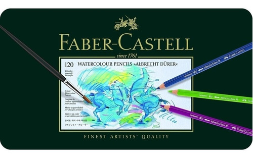 Lapices Acuarelables Faber Castell En Lata X120 Microcentro